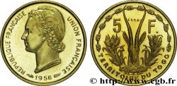 TOGO - UNION FRANÇAISE 5 Francs ESSAI 1956 Paris