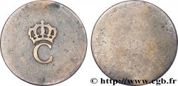 COLONIES FRANÇAISES - Louis XVI 1 Sol Tampé ou Estampé (sous marqué) 2e type N.D.  TB+ 