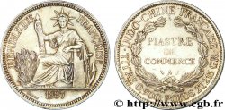 FRENCH INDOCHINA 1 Piastre de Commerce 1887 Paris