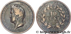COLONIES FRANÇAISES - Louis-Philippe pour la Guadeloupe 10 Centimes Louis-Philippe 1839 Paris TB+ 
