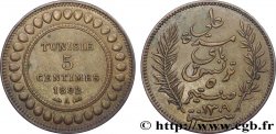 TUNISIA - French protectorate 5 Centimes AH1309 1892 Paris