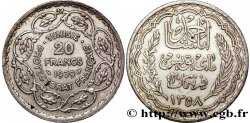 TUNISIE - PROTECTORAT FRANÇAIS 20 Francs au nom du  Bey Ahmed an 1358 1939 Paris