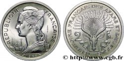 DJIBOUTI - Territoire français des AFARS et des ISSAS 2 Francs ESSAI Marianne / antilope 1968 Paris SPL 