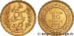 TUNESIEN - Französische Protektorate  20 Francs or Bey Ali AH 1309 1892 Paris VZ 