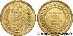 TUNISIA - FRENCH PROTECTORATE 20 Francs or Bey Ali AH1319 1901 Paris