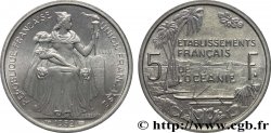POLYNÉSIE FRANÇAISE - Océanie française Essai de 5 Francs Établissements français de l’Océanie 1952 Paris FDC 