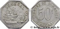 AFRIQUE FRANÇAISE - SÉNÉGAL 50 Centimes Chambre de Commerce Dakar 1920  MBC 