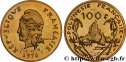 POLYNÉSIE FRANÇAISE 100 Francs ESSAI Marianne / paysage polynésien type IEOM 1976 Paris