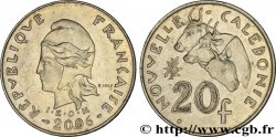 NEW CALEDONIA 20 Francs I.E.O.M. Marianne / zébus d’élevage de Nouvelle Calédonie  2006 Paris AU 