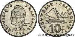 NUOVA CALEDONIA 10 Francs I.E.O.M. Marianne / paysage maritime néo-calédonien avec pirogue à voile  1996 Paris 