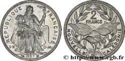 NEUKALEDONIEN 2 Francs I.E.O.M. représentation allégorique de Minerve / Kagu, oiseau de Nouvelle-Calédonie 1997 Paris