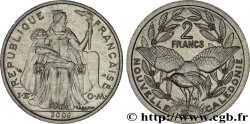 NEW CALEDONIA 2 Francs I.E.O.M. représentation allégorique de Minerve / Kagu, oiseau de Nouvelle-Calédonie 2006 Paris