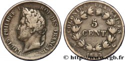 COLONIES FRANÇAISES - Louis-Philippe, pour les Îles Marquises 5 Centimes Louis Philippe Ier 1843 Paris - A
