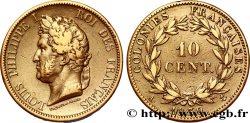 COLONIES FRANÇAISES - Louis-Philippe pour la Guadeloupe 10 Centimes Louis Philippe Ier 1839 Paris - A