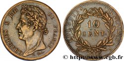 COLONIES FRANÇAISES - Charles X, pour la Guyane et le Sénégal 10 Centimes Charles X 1825 Paris - A
