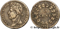 COLONIES FRANÇAISES - Charles X, pour la Guyane 5 Centimes Charles X 1828 Paris - A TTB 