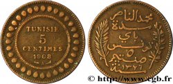 TUNESIEN - Französische Protektorate  5 Centimes AH1326 1908 Paris