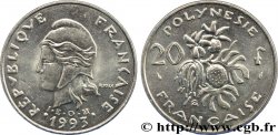 POLYNÉSIE FRANÇAISE 20 Francs I.E.O.M Marianne  1993 Paris SPL 