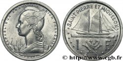 SAINT PIERRE ET MIQUELON 1 Franc Marianne type Union Française / voilier 1948 Paris SPL 