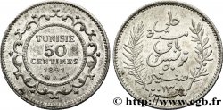 TUNISIA - FRENCH PROTECTORATE 50 Centimes AH 1308 1891 Paris MS 