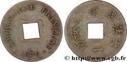 FRENCH COCHINCHINA 1 Sapèque (2/1000 de Piastre) 1879 Paris VF 