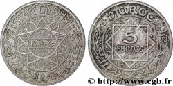 MAROC - PROTECTORAT FRANÇAIS Essai de 5 Francs AH 1347 1928 Paris SUP 