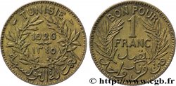 TUNESIEN - Französische Protektorate  Bon pour 1 Franc sans le nom du Bey AH1345 1926 Paris