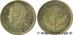 CAMEROUN - TERRITOIRES SOUS MANDAT FRANÇAIS 50 Centimes, pré-série de Morlon poids lourd, 2,5 grammes 1925 Paris