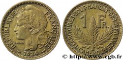 CAMEROUN - TERRITOIRES SOUS MANDAT FRANÇAIS 1 Franc 1924 Paris