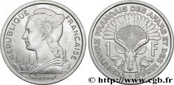 DJIBUTI - French Territory of the Afars and Issas  1 Franc Marianne / antilope 1975 PARIS