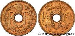 INDOCHINE FRANÇAISE 1/2 Centième 1935 Paris
