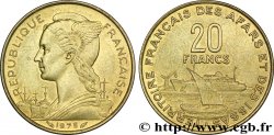 DJIBUTI - Territorio francese degli Afar e degli Issa 20 Francs Marianne / port 1975 PARIS SPL 