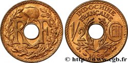 INDOCHINE FRANÇAISE 1/2 Centième 1938 Paris SPL 