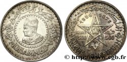 MOROCCO - FRENCH PROTECTORATE 500 Francs Mohammed V an AH1376 1956 Paris