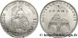 NOUVELLE CALÉDONIE Essai de 1 Franc avec listel en relief 1948 Paris