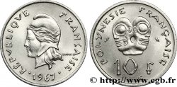 POLINESIA FRANCESA 10 Francs Marianne 1967 Paris