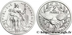NEW CALEDONIA 2 Francs I.E.O.M. représentation allégorique de Minerve / Kagu, oiseau de Nouvelle-Calédonie 2011 Paris
