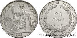 INDOCHINE FRANÇAISE 20 Centièmes 1921 Paris