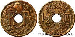 FRENCH INDOCHINA 1/2 Centième 1939 Paris VF 