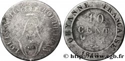 GUYANE FRANÇAISE 10 Centimes 1818 Paris - A TB 