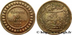 TUNISIE - PROTECTORAT FRANÇAIS 5 Centimes AH1326 1908 Paris
