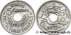 TUNISIE - PROTECTORAT FRANÇAIS 5 Centimes AH1350 1931 Paris