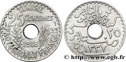 TUNISIE - PROTECTORAT FRANÇAIS 25 Centimes AH1337 1918 