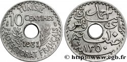 TUNISIA - FRENCH PROTECTORATE 10 Centimes AH1351 1931 Paris