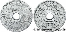 TUNISIA - French protectorate 20 Centimes 1945 Paris