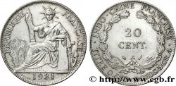 INDOCINA FRANCESE 20 Centièmes 1931 Paris 