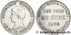 REUNION - Third Republic 50 Centimes 1896 Paris