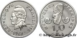 NUOVO EBRIDI (VANUATU dopo1980) Essai de 10 Francs Marianne / masque 1967 Paris 