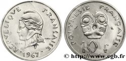 FRENCH POLYNESIA Essai de 10 Francs Marianne 1967 Paris