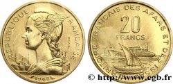DJIBOUTI - Territoire français des AFARS et des ISSAS Essai de 20 Francs Marianne / port 1968 Paris